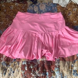 Pink tennis skirt